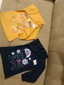 Cute Girl's Tops - Set of 2