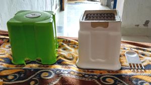 Plastic and Stainless Steel Potato Cutter