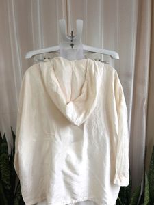 Imported pure silk oversized hoodie