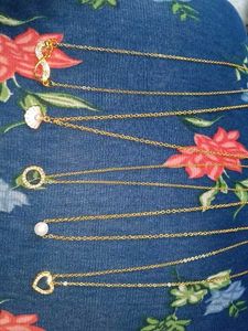 Chic brass Gold Chain Necklace Set