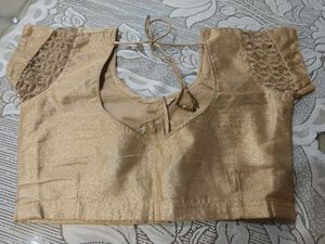 Elegant Gold Sequin Blouse