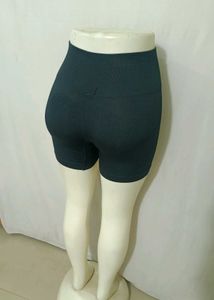 Women's Ribbed Athletic Shorts Free Size 26 To 32