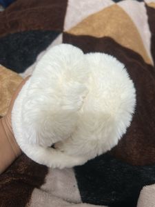 White Plush Earmuffs