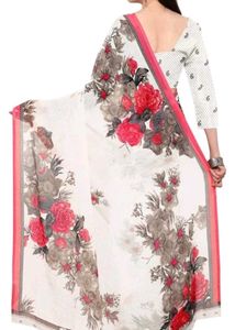 Alia Bhatt Trendy White Saree