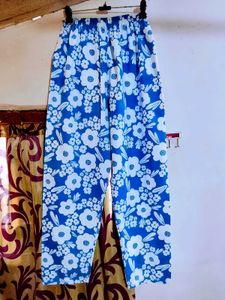 Floral Print Blue Dress