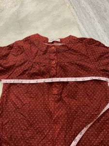 Red Printed dress