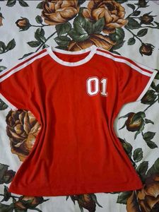 Red '01' Graphic Tee