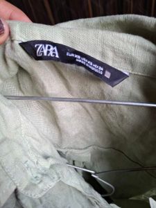 Zara 100% Linen Oversized Shirt