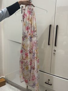 Floral Halter Maxi Dress