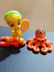 Cute Tweety & Octopus Figurines