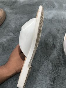 White Bow Slides women