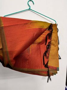 Beautiful Orange and Yellow Saree with Blouse