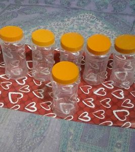 Set Of 12 Many Plastic Food Storage Containers