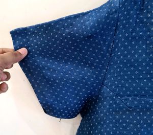 🥳 Aligent Blue Colour Blouse Front Open 🎉