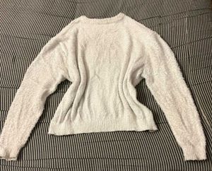 Cozy White Knit Sweater