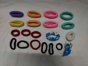 Colorful Hair Ties & Scrunchies Set