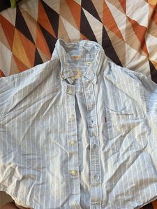 Classic Blue Striped Button-Down Shirt