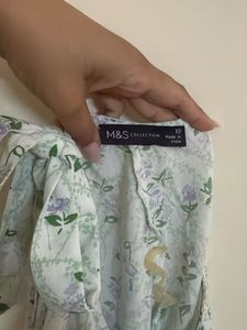 Marks &amp; Spencer Light Floral Print Tunic Top