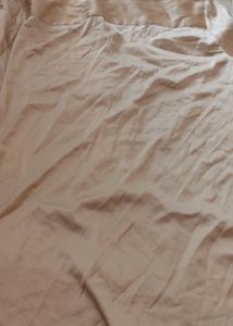 Elegant Beige Satin Button-Up Top