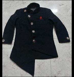Stylish Navy Blue Ethnic Jacket for Men