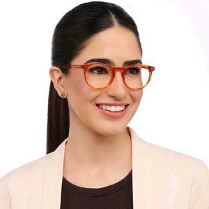 Lenskart John Jacobs Online Orange Full Rim Round✨