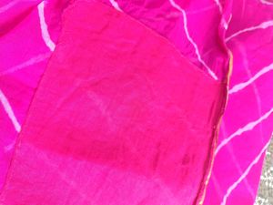 Vibrant Pink lahariai Saree