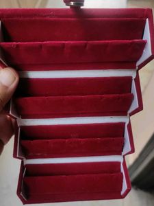 Red Velvet Earings Organizer Box