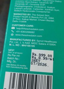 sealed pack -The Solved Skin Rapid Clear Facewash