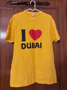 I Love Dubai Yellow T-Shirt