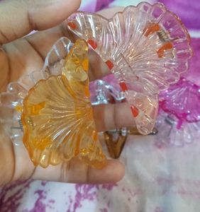 Cute Butterfly &amp; Flower Claw Clips Set