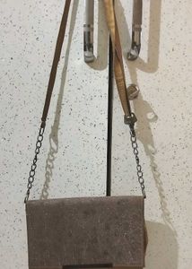 Sparkly Clutch Bag with Chain Strap