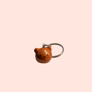 Cute Handmade Teddy Bear 🐻 Clay Keychain