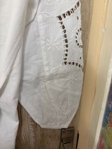 Chic White Broderie Anglaise Dress