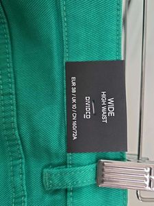H&amp;M Green Wide Leg Jeans