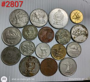 15 Rare vintage foreign coins.