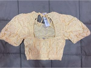 Forever New Riley Broderie Puff Sleeve CoOrd Top
