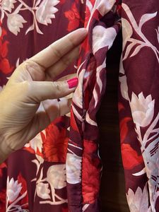 Elegant Floral Print Kurta