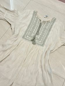 Boho Embroidered Tassel Kurta