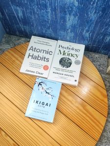 3 International Bestselling Books Ikigai Atomic Habits And Psychology Of Money