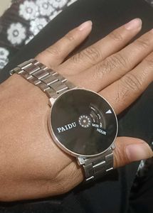 PAIDU Stylish Silver-Tone Men's Watch
