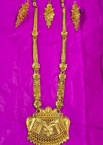 Gold Plated Necklace Set 3 In 1