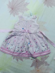 Cute Pink Bunny Dress for Girls
