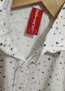 Red &amp; White 3 Pcs Set For Baby Boy