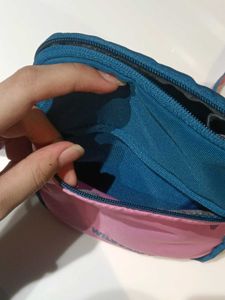 Wildcraft Pink &amp; Blue Sling Bag