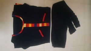 Vintage Black Kurtha With Leggins