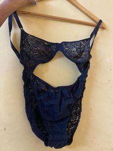 Black Lace Cutout Bodysuit