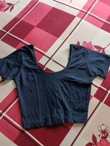 Stylish Navy Blue Blouse
