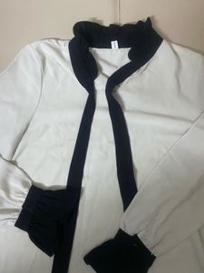 Chic Black and White Blouse