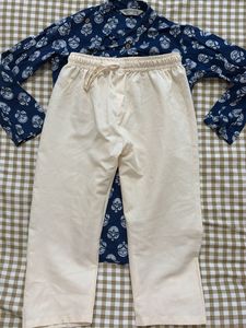 kids Stylish Printed Kurta with Pants Set