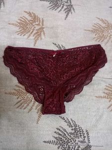 Burgundy Lace Pantie